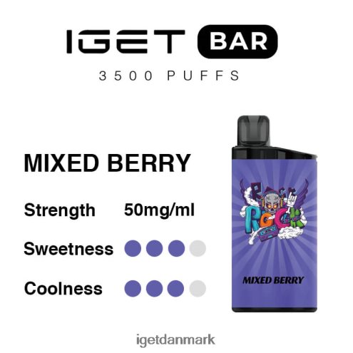 iget bar 3500 pust 884H40283 blandet bær | Iget Bar Vape