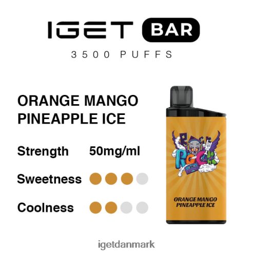 iget bar 3500 pust 884H40290 orange mango ananas is | Iget Bar