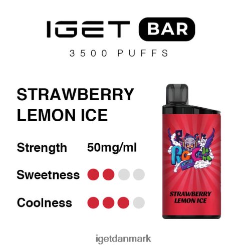 iget bar 3500 pust 884H40293 jordbær citronis | Iget Bar Vape