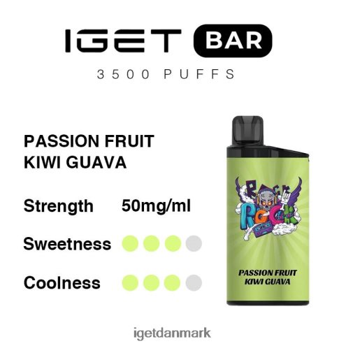 iget bar 3500 pust 884H40297 passionsfrugt kiwi guava | Iget Bar Sale