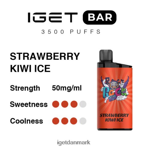iget bar 3500 pust 884H40303 jordbær kiwi is | Iget Bar Vape