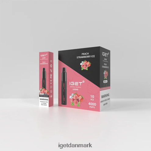 iget legend 4000 pust 884H40330 fersken jordbæris | Iget Bar Online