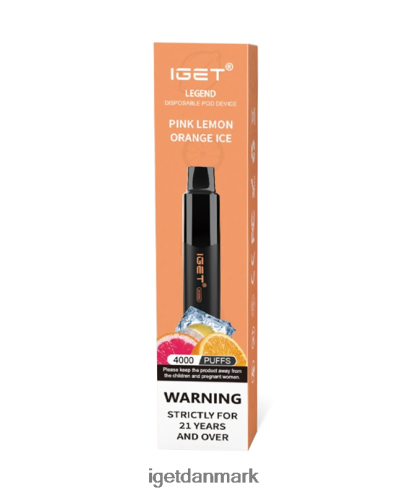 iget legende 884H40192 pink citron appelsin is | Iget Vape Danmark