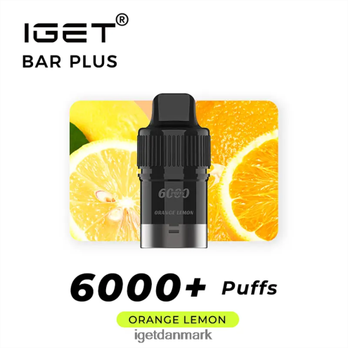 iget bar plus pod 6000 pust 884H40261 appelsin citron | Iget Bar Europe