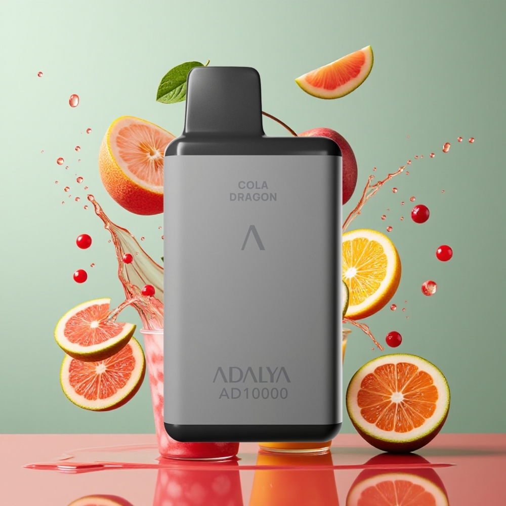 Adalya AD 10000 Puffs Mi Amor Rumgrå Aluminium Rør PC Mundstykke Bund 14 ml 2% Nikotin 650 mAh USB-C Opladningsbar Parameter Kombination Engros Danmark