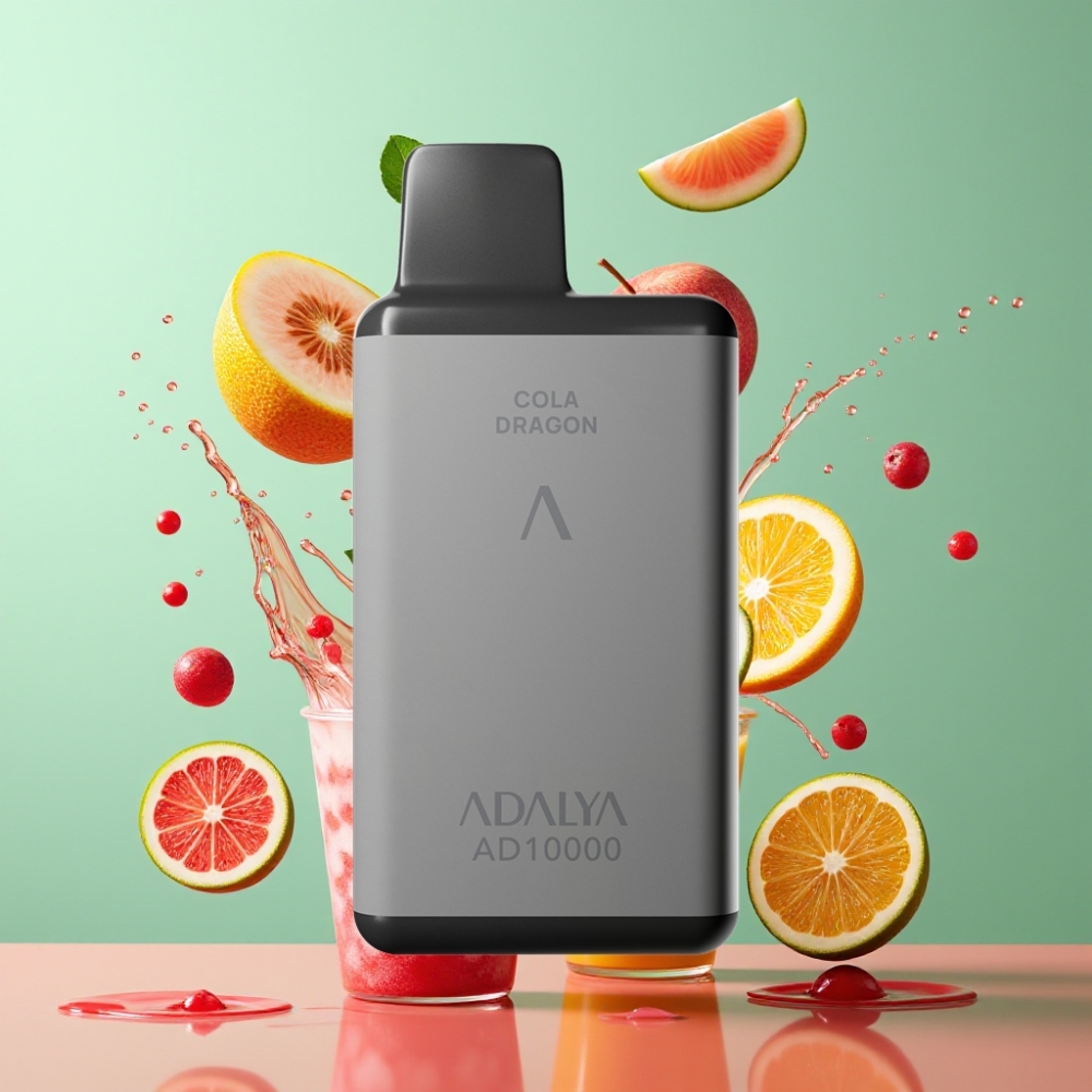 Adalya AD 10000 Puffs Mynte Punkt Rumgrå 14 ml 2% 650 mAh USB-C Engros Danmark