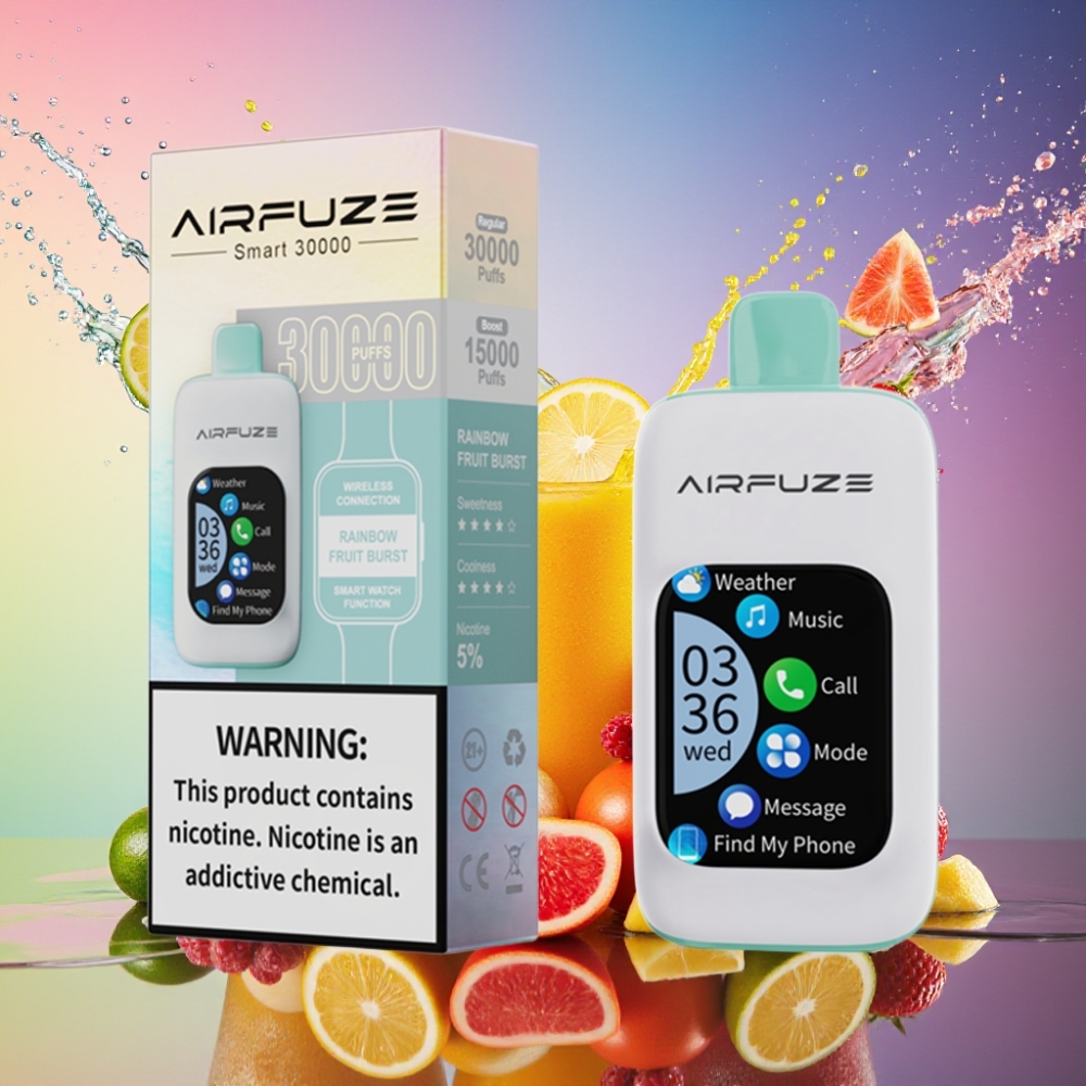 AirFuze Smart 30000 Puffs Engangsvape Regnbue Frugt Eksplosion 2.01