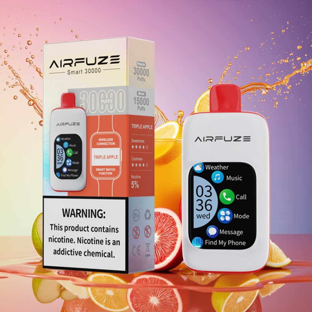 AirFuze Smart 30000 Puffs Triple Æble 2.01