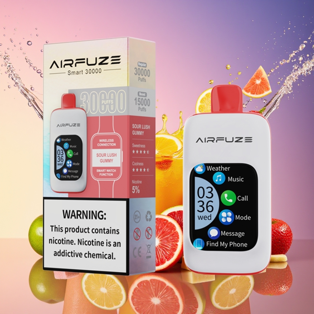 AirFuze Smart 30000 Pust Disposable Vape Sur Gummibær 50x25x104.9mm 2.01