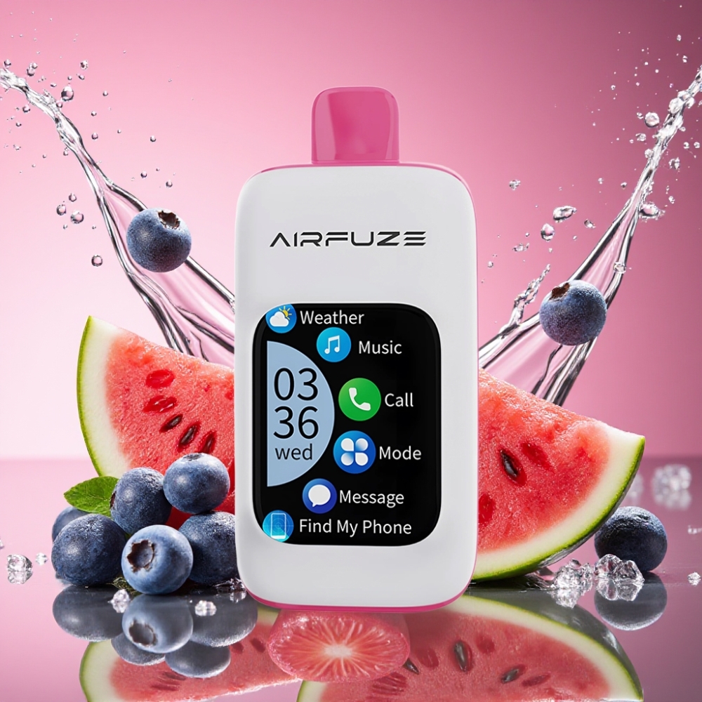 AirFuze Smart Pro 40000 Puffs Blåbær Vandmelon 40000 Puffs 900mAh 20ML 2%/5% 10pk Engros Danmark
