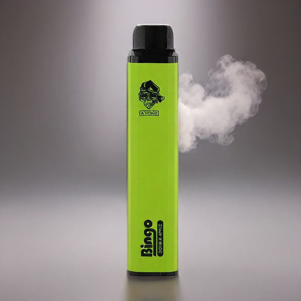 Aivono AIM BINGO 4000 Puffs Dobbelt Æble | 21x123mm 1000mAh 10mL 3.6-4.2V 10.08W 0/2/5% Nic Engros Danmark