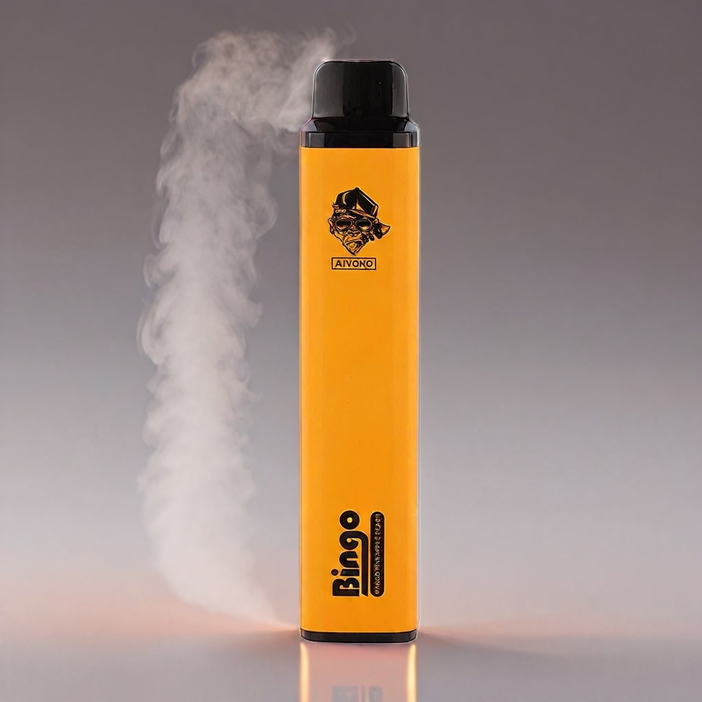 Aivono Aim Bingo 4000 Puffs Vape Ananas Fersken | 21x123mm 1000mAh 10mL 3.6-4.2V 10.08W 0/2/5% Engros Danmark