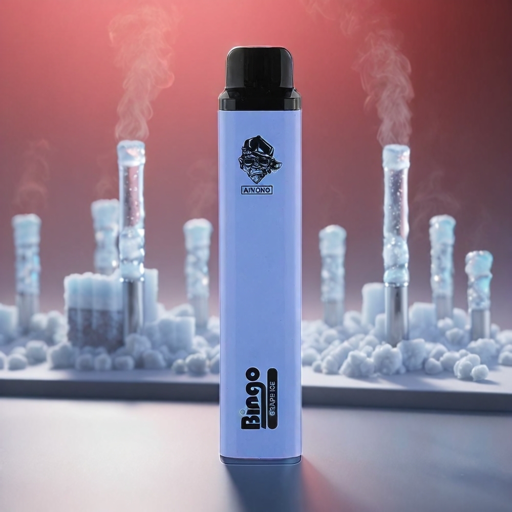 Aivono Aim Bingo 4000 Puffs Vape Grape (21x123mm, 1000mAh, 10mL, 3.6-4.2V, 10.08W, 0%/2%/5%) Engros Danmark