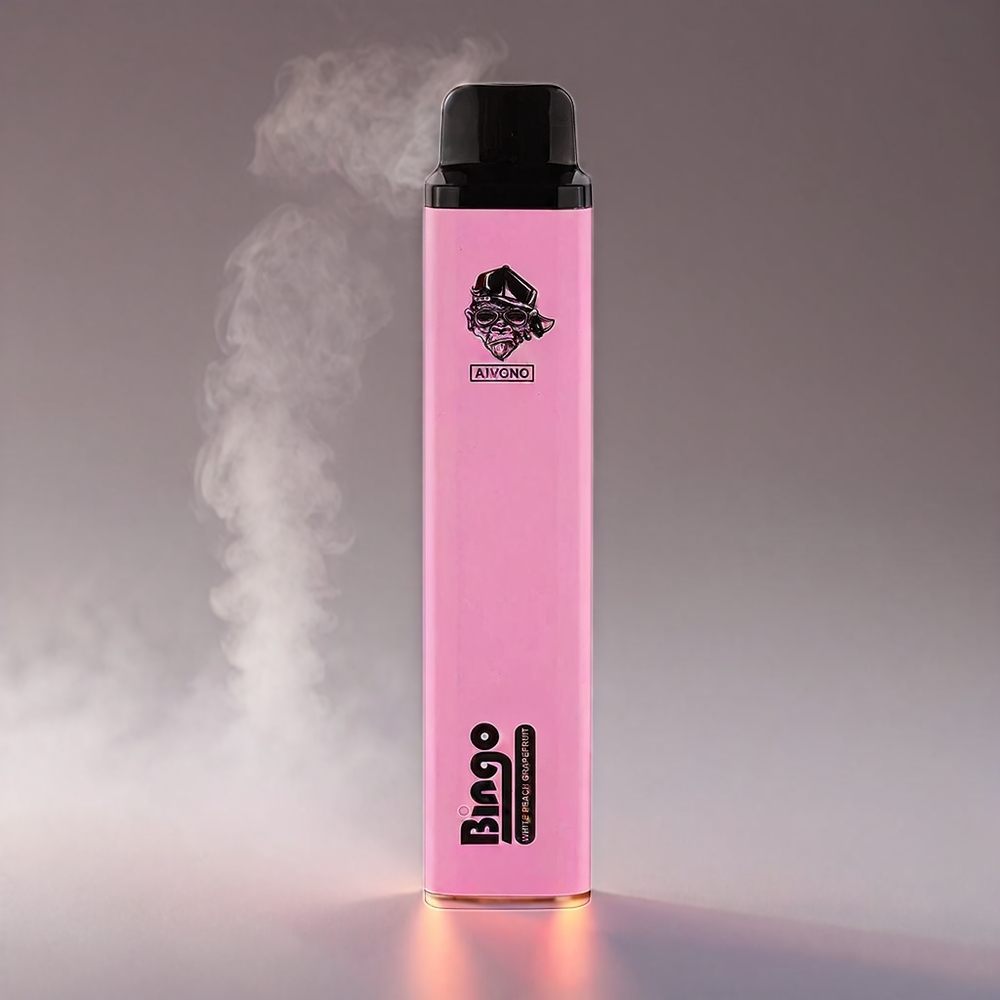 Aivono Aim Bingo 4000 Puffs Vape Hvidfersken Grapefrugt | 21 123mm, 1000mAh, 10mL, 3.6-4.2V, 10.08W, 0/2/5% | Engros Danmark