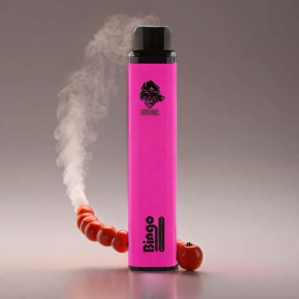 Aivono Aim Bingo 4000 Puffs Vape Orange Passionsfrugt Guava | 21x123mm 1000mAh 10mL 3.6-4.2V 10.08W 0/2/5% Engros Danmark