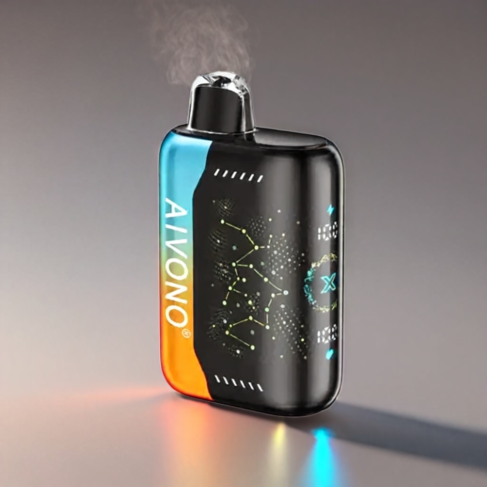 Aivono AIM BOOM Hindbær Fersken Lime 0-5% 25000 Puffs 28ml 650mAh 1.2Ω Type-C 90g Engros Danmark