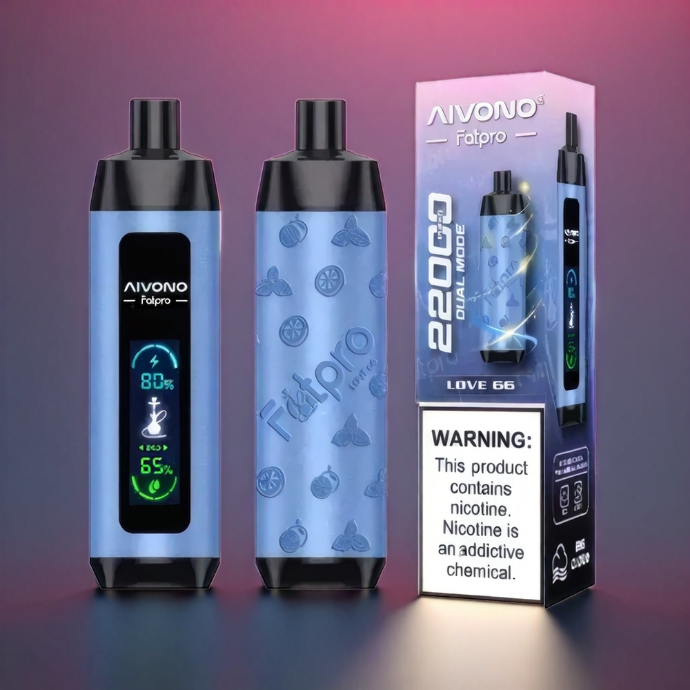 Aivono Aim Fatpro 22000 Puffs 28ml 10 Smagsvarianter 0,6 ohm Mesh Eco/Boost 0-5% Nikotin Engros Danmark