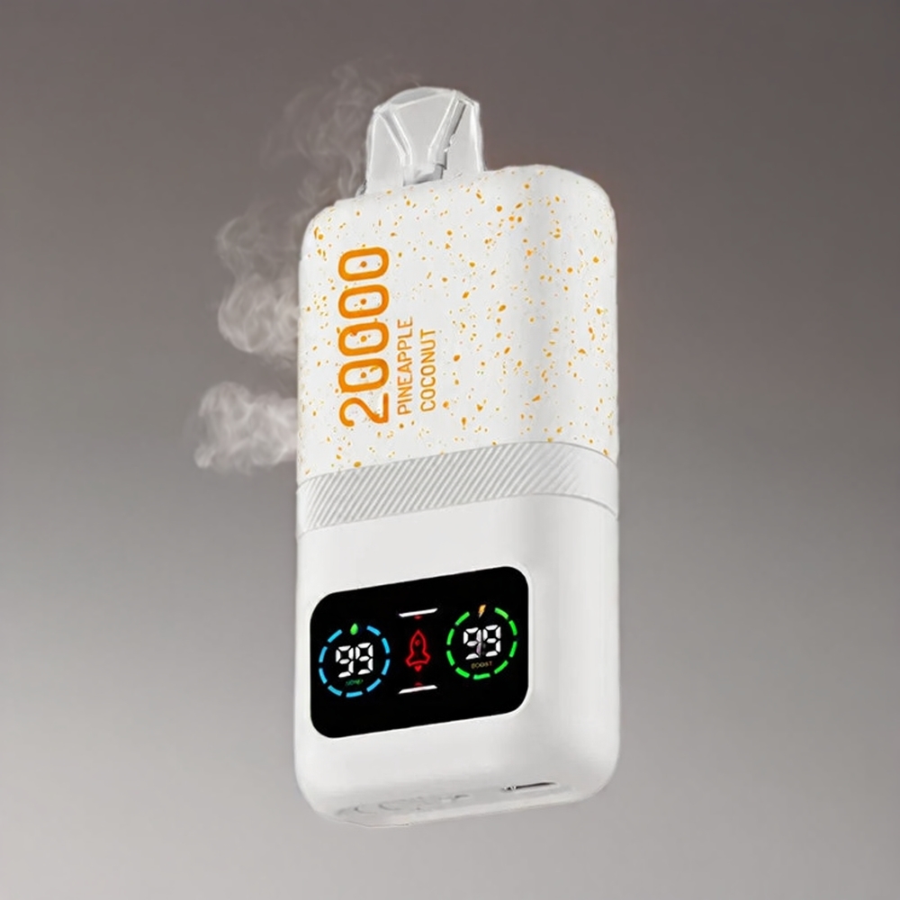 Aivono AIM MAGIC 20000 Puffs Ananas Kokos 0% 2% 3% 5% Nicotine 26ml Dual Mesh LCD Type-C 600mAh 10 Smag Engros Danmark