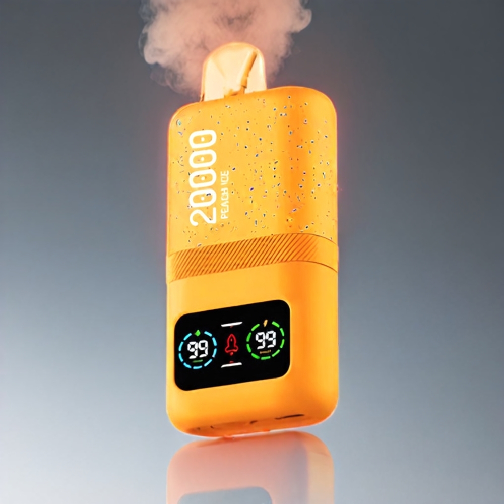 Aivono AIM MAGIC 20000 Puffs Fersken 26ml Dual Mesh LCD Type-C 600mAh 0-5% Nic Engros Danmark