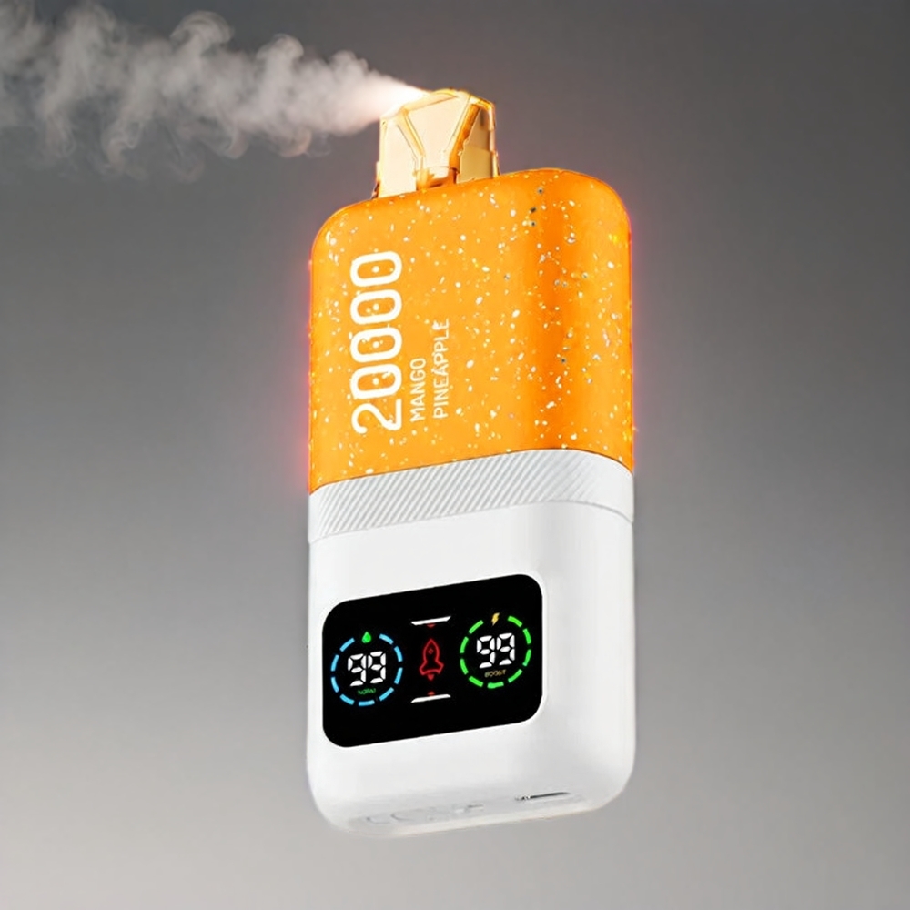 Aivono AIM MAGIC 20000 Puffs Mango Ananas Dual Mesh LCD Type-C 600mAh 26ml Engros Danmark