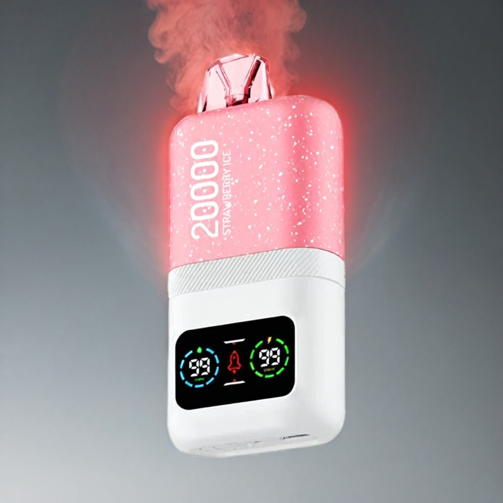 Aivono Aim Magic 20000 Puffs Jordbær | 0-5% Nikotin 26ml Dual Mesh LCD Type-C 600mAh 10 Smagte Engros Danmark