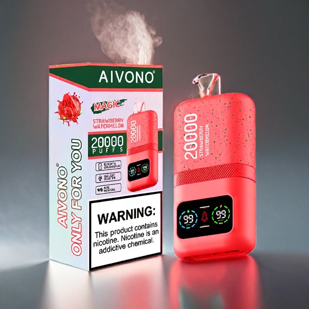 Aivono Aim Magic 20000 Puffs Jordbær Vandmelon - 20.000 Puffs 26ml 5% Type-C 600mAh Engros Danmark