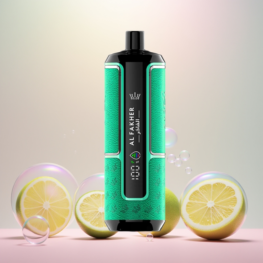 Al Fakher Crown Bar 15K Hypermax Citron Lime 22ml 600mAh Type-C 20mg DTL Engros Danmark