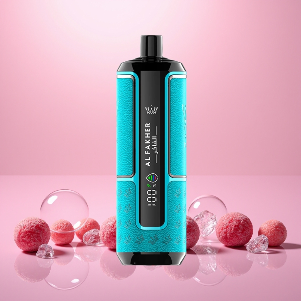 Al Fakher Crown Bar 15K Hypermax Puf Engangs Vape Kit Solbær Is 22ml 600mAh Type-C 20mg DTL Engros Danmark