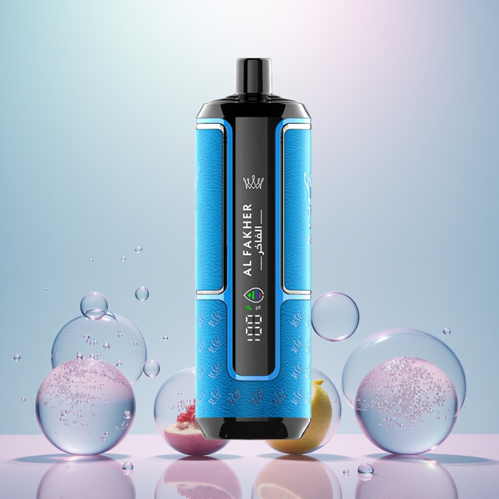 Al Fakher Crown Bar 15K Hypermax Pust Engangs Vape Kit Blå Hav 22ml 600mAh Type-C 20mg DTL Engros Danmark