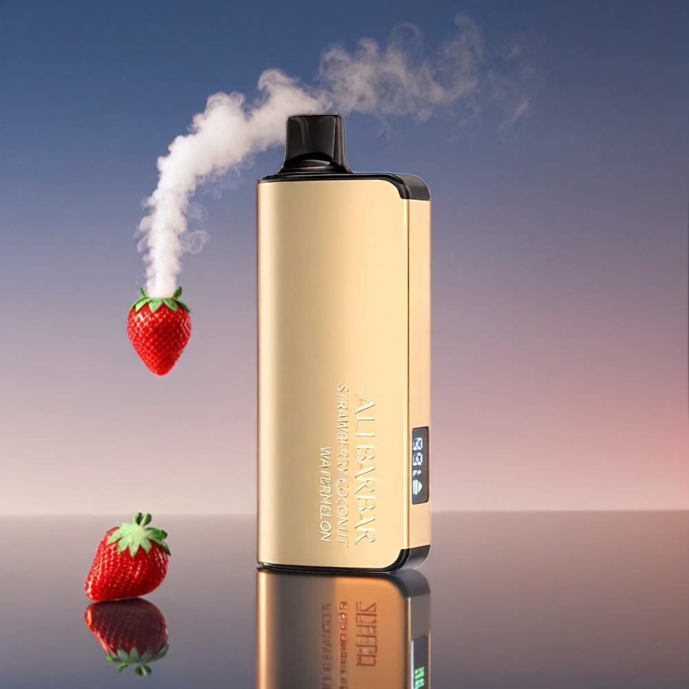 Alibarbar Ingot Jordbær Kokos Vandmelon 22ml 2350mah 9000 Puffs 103x40x26mm 90g 1.2 Ohm Engros Danmark