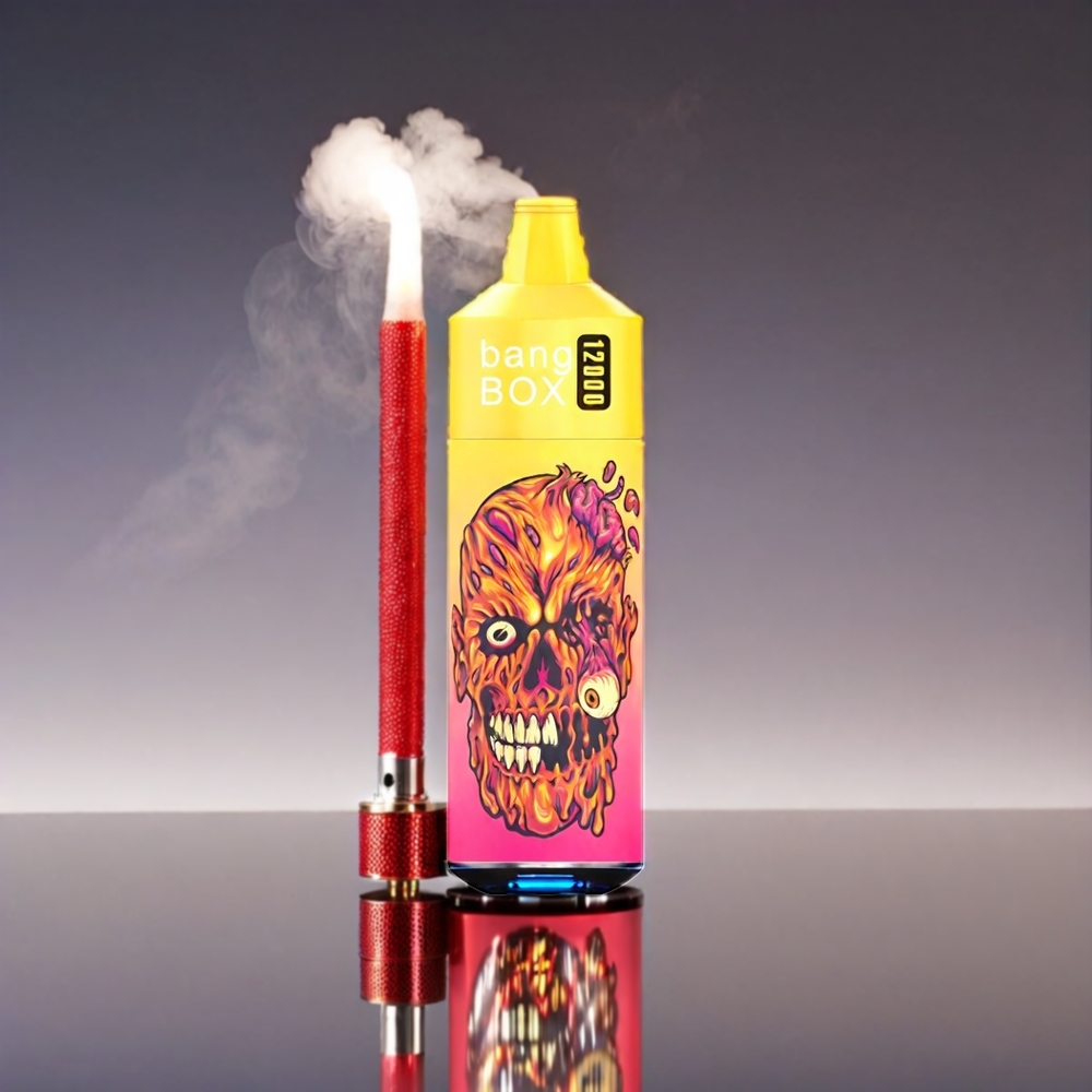 Bang Box 12000 Puffs Vape Jordbær Banan 23ML 650mAh TYPE-C 5V 1A PC MFD Se emballage 1 æske 10 stk 0%-2%-3%-5% Engros Danmark