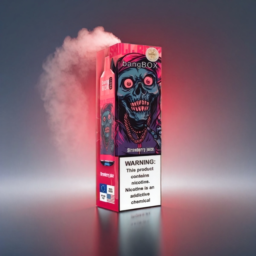 Bang Box 12000 Puffs Vape Jordbær Juice 23ML 650mAh TYPE-C 5V 1A PC 0-5% Salt Nic Engros Danmark