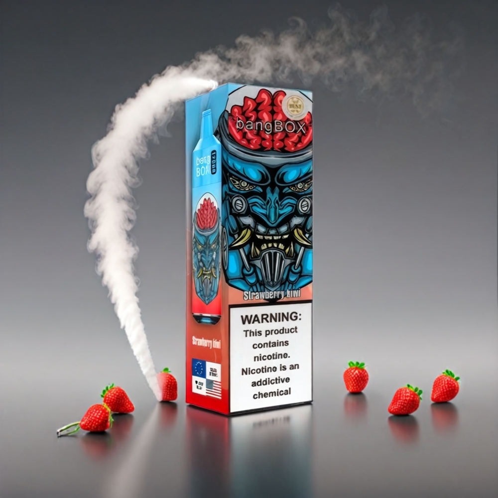 Bang Box 12000 Puffs Vape Jordbær Kiwi 23ML 650mAh TYPE-C 5V 1A PC 0%-5% Engros Danmark