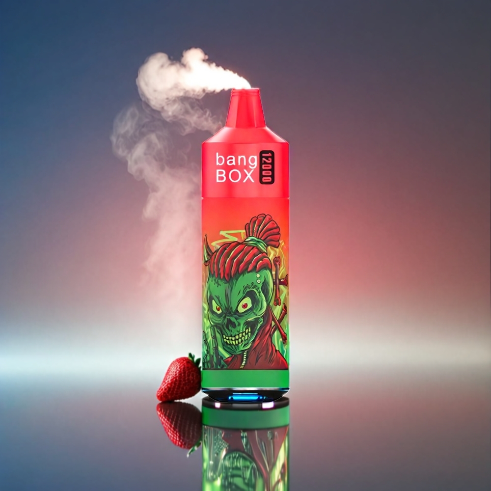 Bang Box 12000 Puffs Vape Jordbær Vandmelon 23ML 650mAh TYPE-C 5V 1A PC 0-2-3-5% Engros Danmark