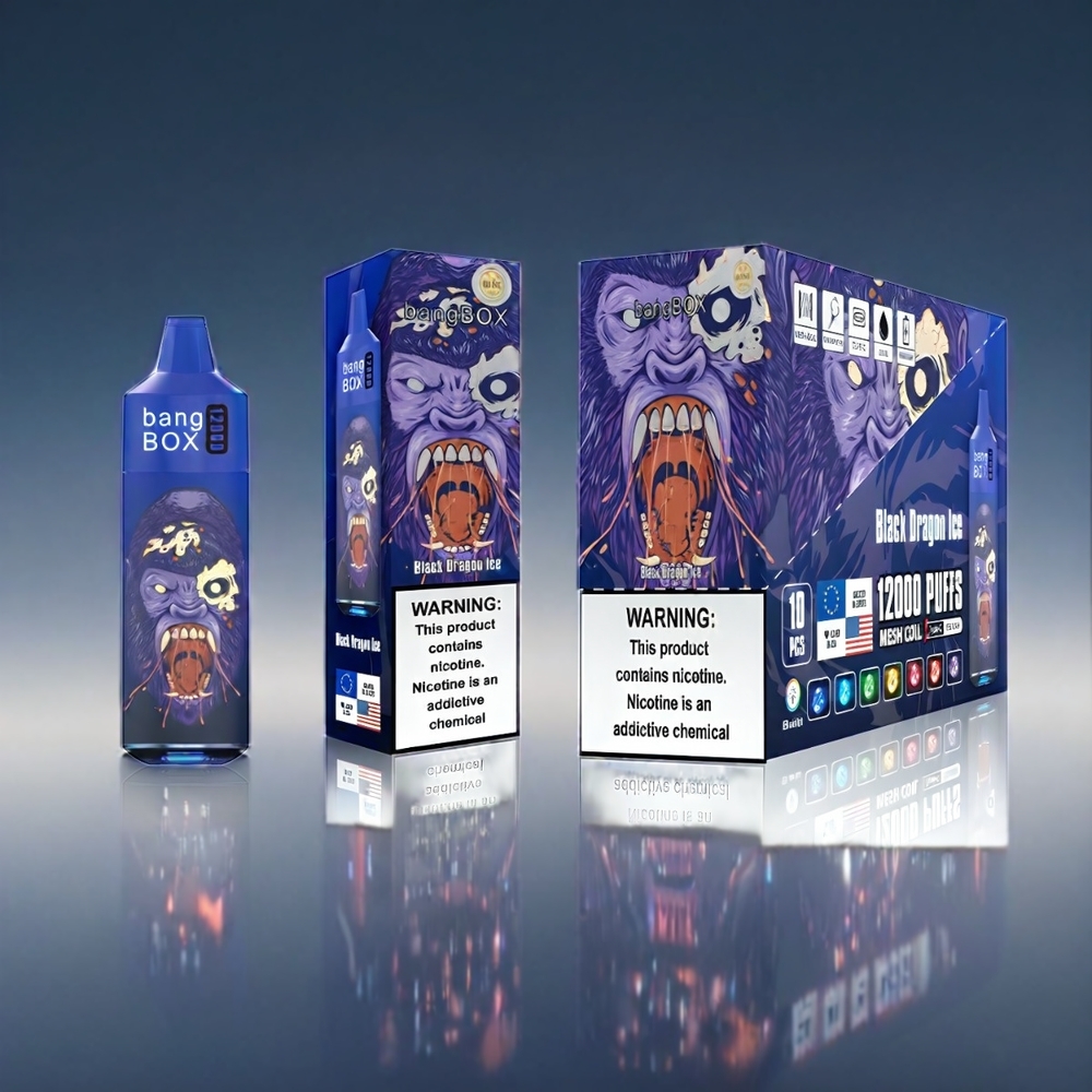 Bang Box 12000 Puffs Vape Sort Drage | 23ML 650mAh TYPE-C 5V 1A PC 0%-2%-3%-5% Engros Danmark