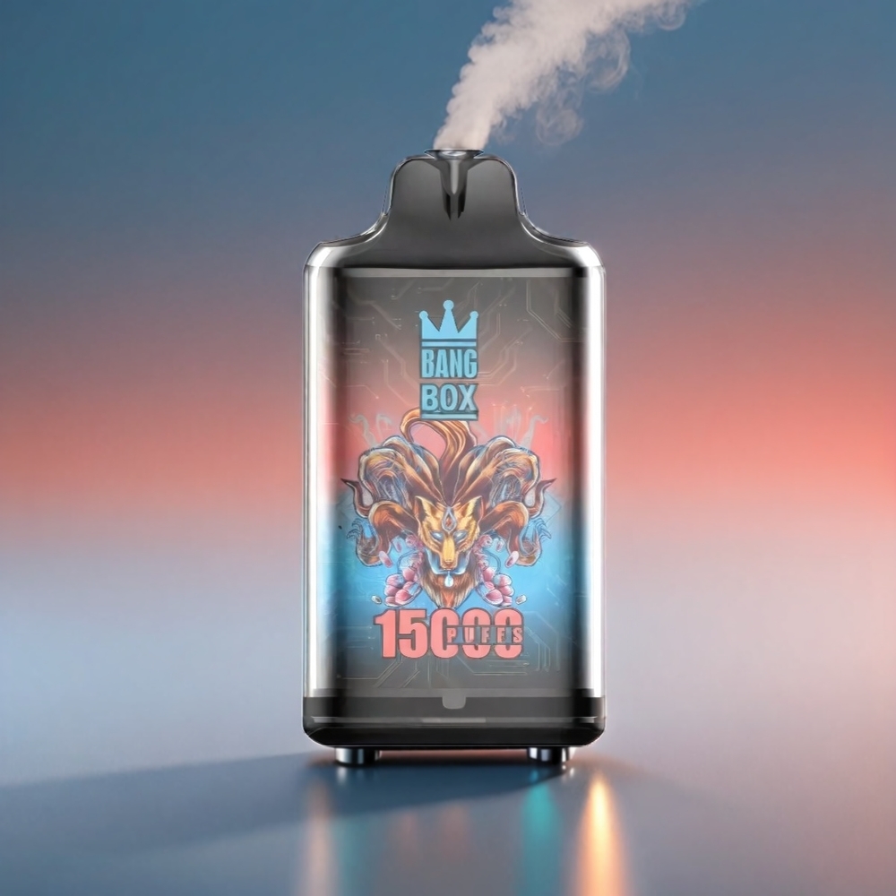 Bang Box 15000 Puffs Vape Fersken • 23ml 0%/2%/3%/5% 650mAh TYPE-C 1x10 Engros Danmark