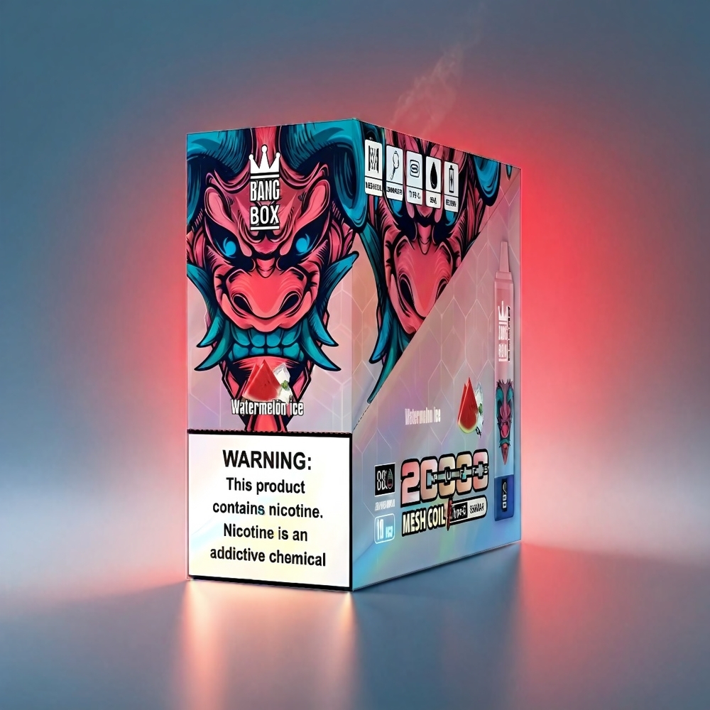 Bang Box 20000 Puffs Vandmelon 0% Nicotin 35ml 850mah Mesh Coil 200stk Engros Danmark