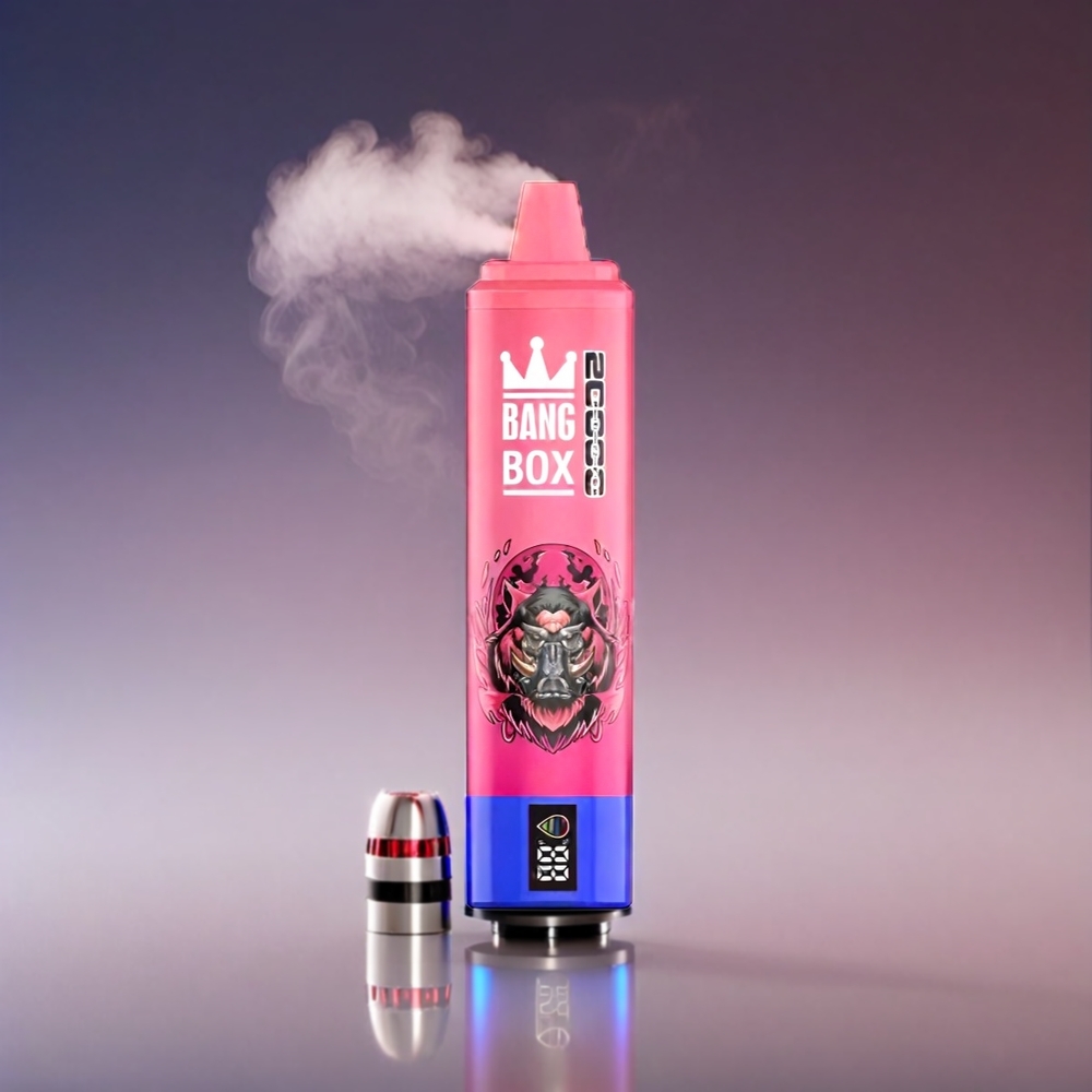 Bang Box 20000 Puffs Vape Hindbær Vandmelon 0-5% Nikotin 20000 Puffs 35ml 850mAh Mesh Coil Engros Danmark