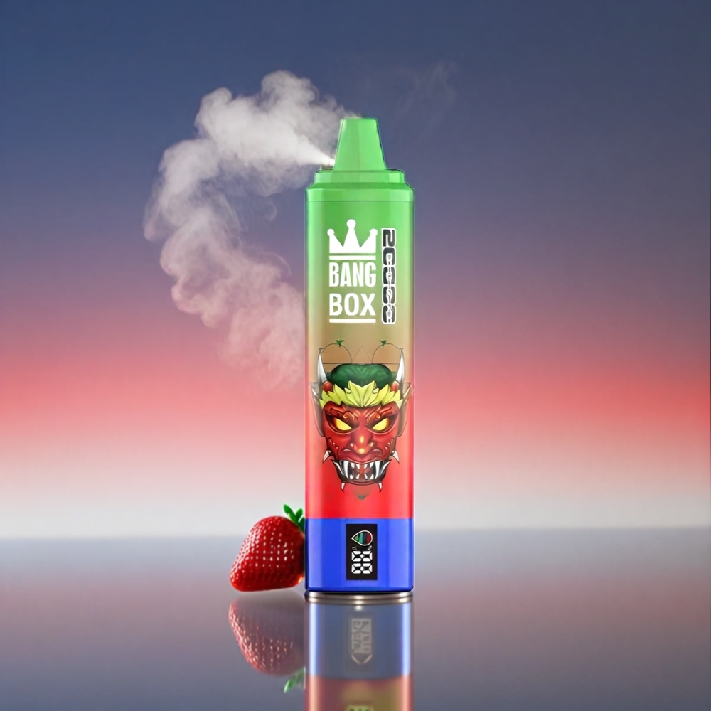 Bang Box 20000 Puffs Vape Jordbær Vandmelon 0-5% Nikotin 35ml 850mAh Engros Danmark