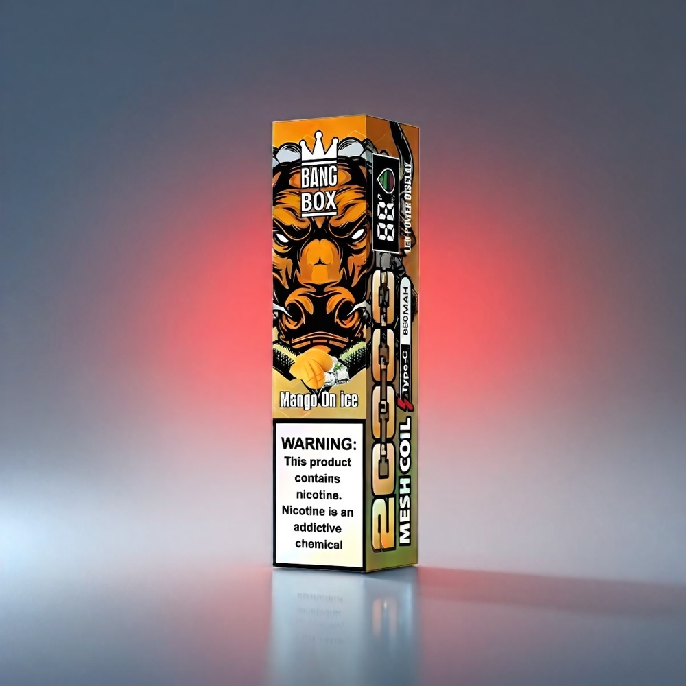 Bang Box 20000 Puffs Vape Mango - 35ml/20000 Puffs/850mAh/Mesh Coil/5% Nic Engros Danmark