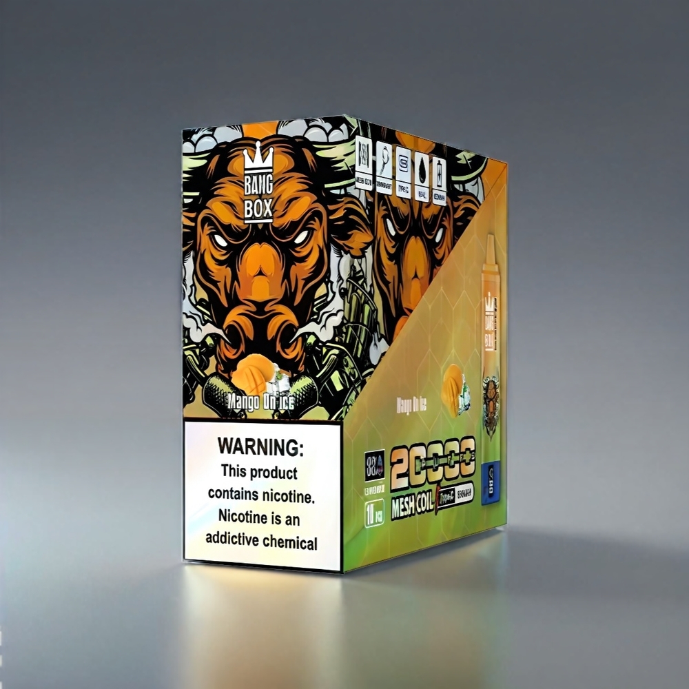 Bang Box 20000 Puffs Vape Mango - 35ml/20000 Puffs/850mAh/Mesh Coil/5% Nic Engros Danmark