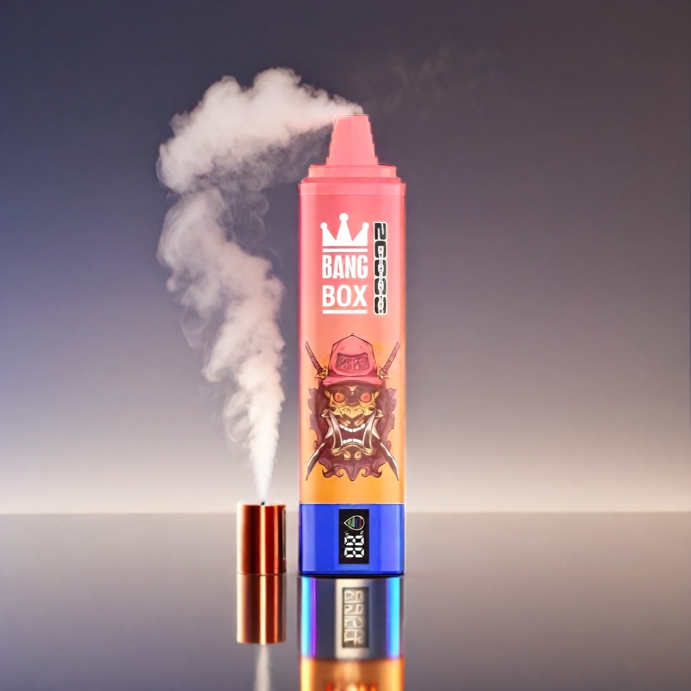 Bang Box 20000 Puffs Vape Mango Peach 35ml 5% Nicotine 850mAh Mesh Coil Engros Danmark