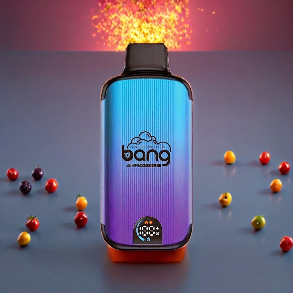 Bang 20000 Puffs Engangs Vape Blandede Frugter 13400mAh Type-C Dual Mesh Skærm 0-5% Nicotin Engros Danmark
