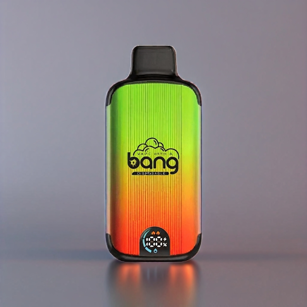 Bang 20000 Puffs Engangs Vape Jordbær Kiwi 13400 Battery Type-C Dual Mesh Smart Screen 0% 2% 3% 5% Nicotine Engros Danmark