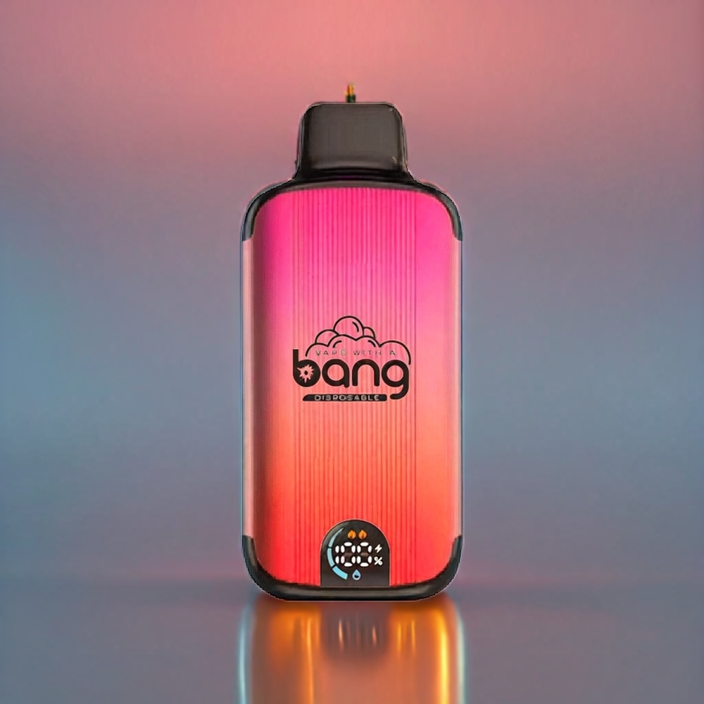 Bang 20000 Puffs Engangs Vape Mango Fersken Vandmelon 13400 Battery Type-C Dual Mesh Smart Screen 0-5% Nicotine Engros Danmark