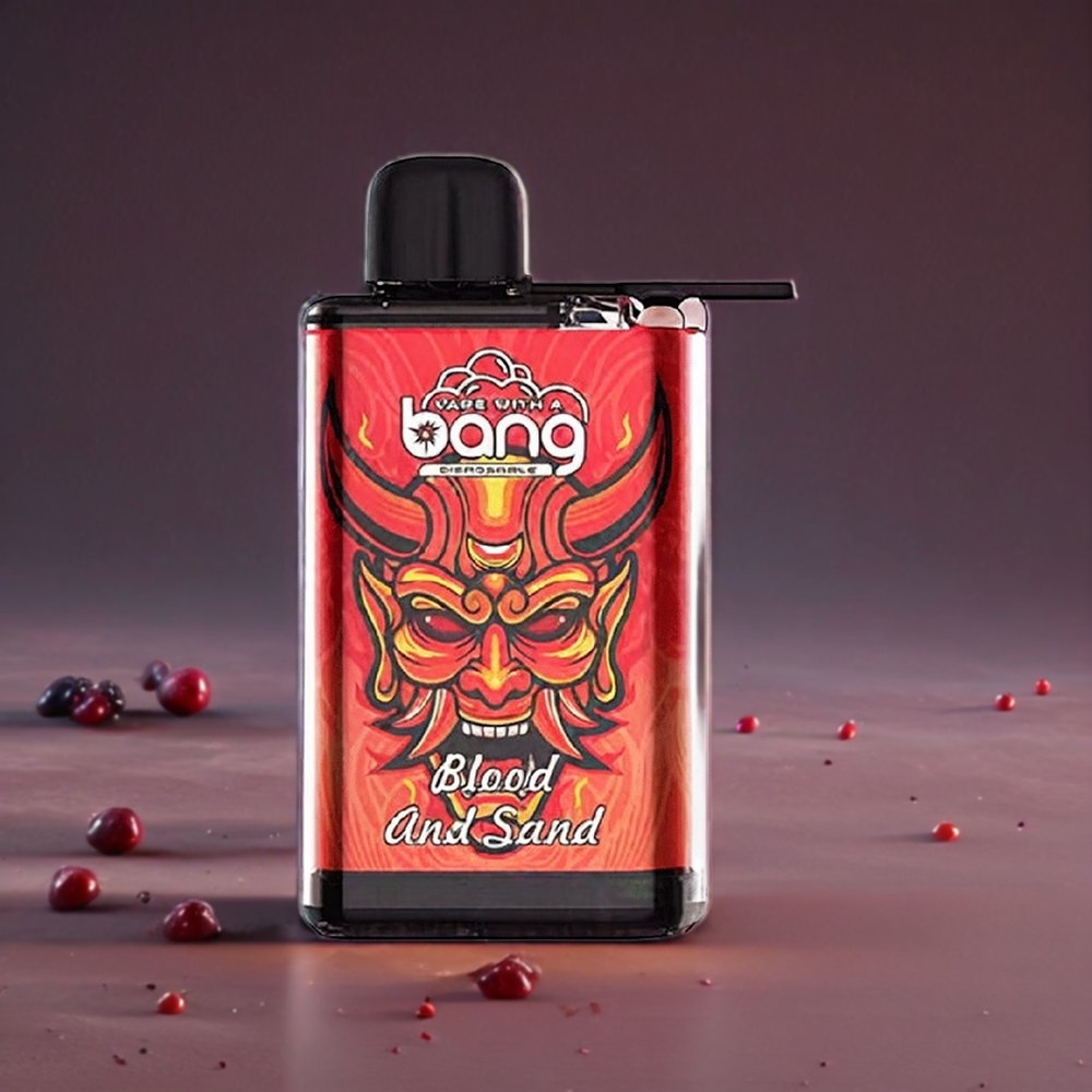 Bang 28000 Puffs Engangs Vape Blod Og Sand 0% Nikotin 650mAh 30ml Engros Danmark