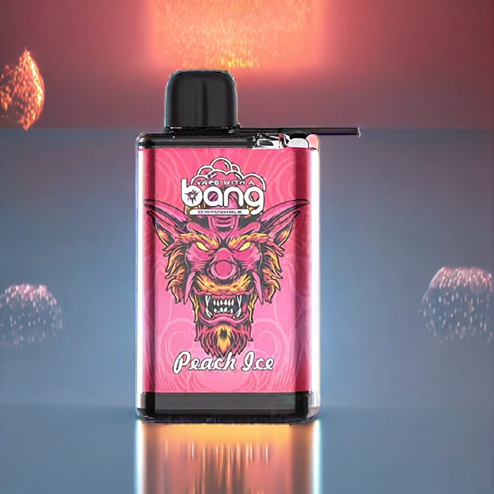 Bang 28000 Puffs Engangs Vape Fersken Is 0% Nikotin 650mAh 30ml Engros Danmark