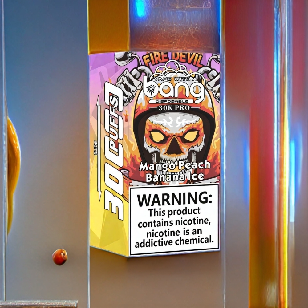 Bang 30K Pro 30000 Puffs Dual-Smag Mango Fersken & Banan Is 36ml/550mAh/0-5% Engros Danmark