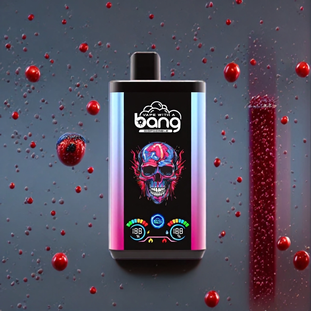 Bang 30K Pro 30000 Puffs Dual-Smag System Blåbær Kirsebær Tranebær & Vandmelon Bær Boom 36ml/550mAh 0%/2%/3%/5% Engros Danmark