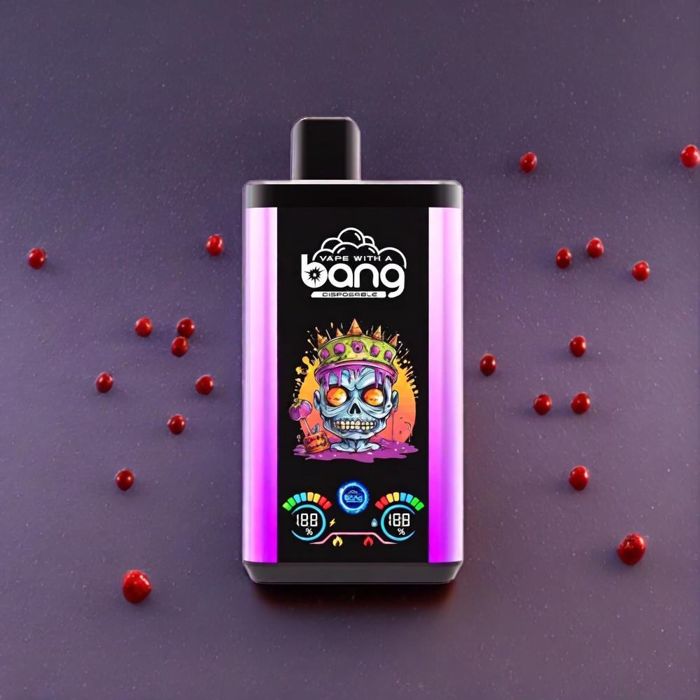 Bang 30K Pro 30000 Puffs Dual-Smag System Lilla Regn & Jordbær Hindbær Kirsebær Is 36ml 550mAh 0%/2%/3%/5% Engros Danmark